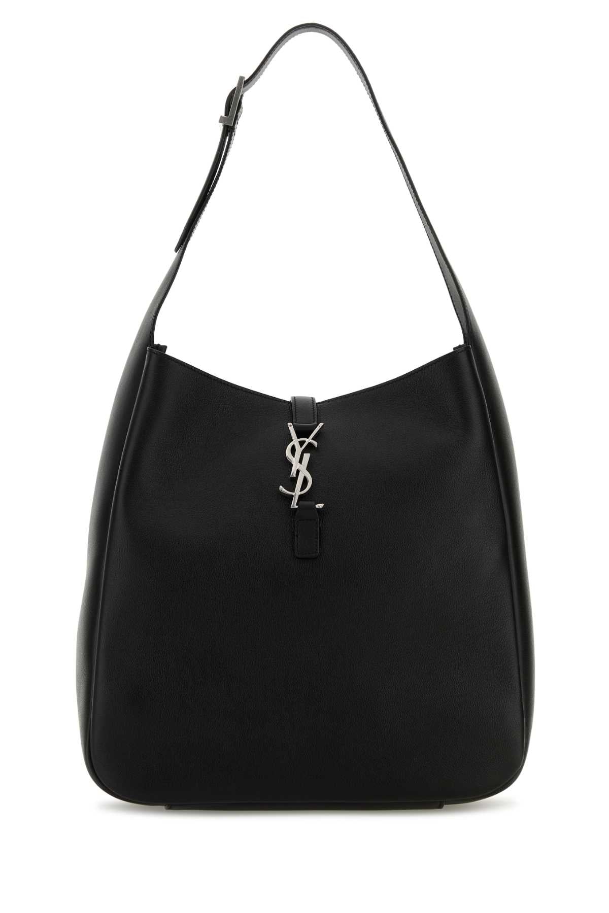 Saint Laurent Women Black Leather Le 5 Ã 7 Shoulder Bag