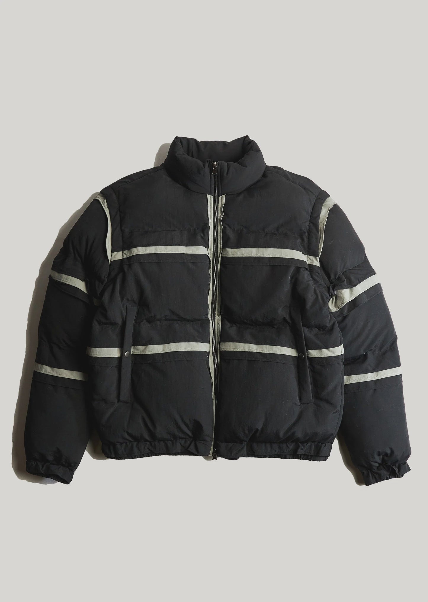 EMBELLISH Jacket Nylon Puffer Stripe