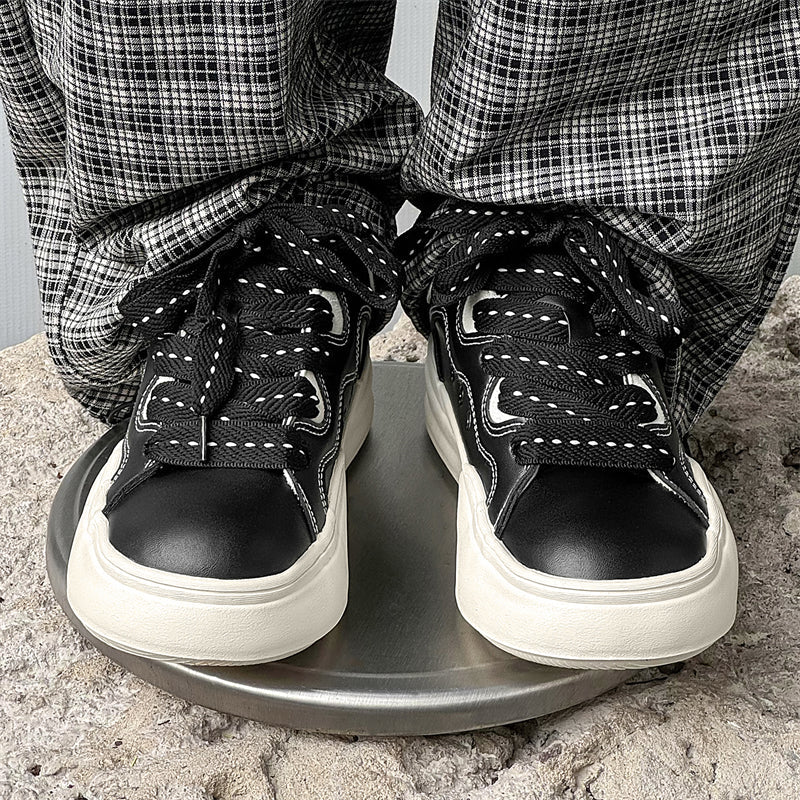 Side view of Movo Splash T84 sneakers showing the waterproof shell and oversized platform