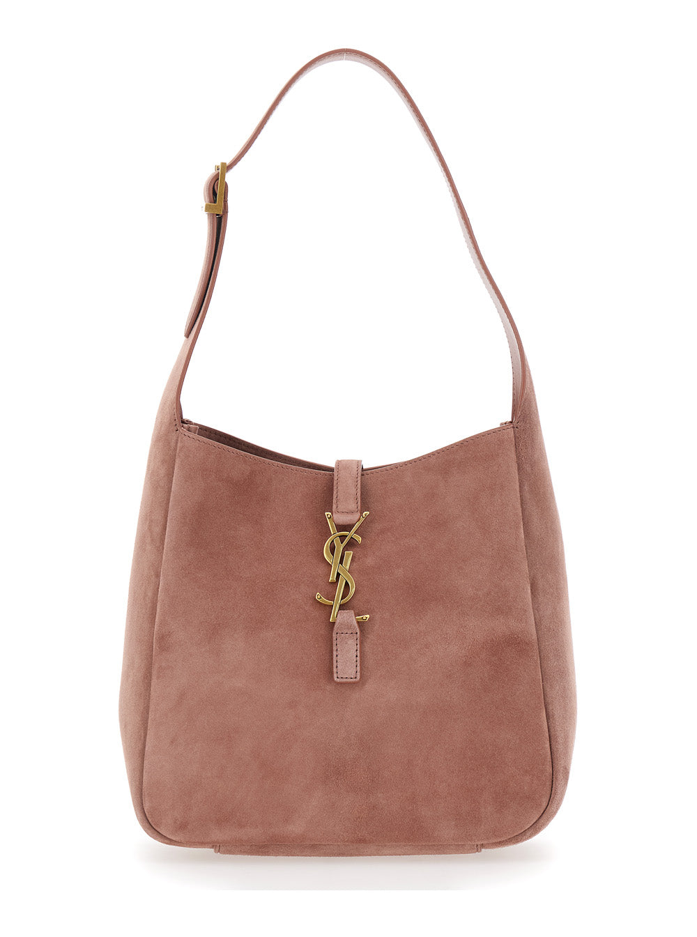 Saint Laurent Women 'Le 5 À 7' Pink Shoulder Bag With Hook Closure With Cassandre In Soft Leather Woman
