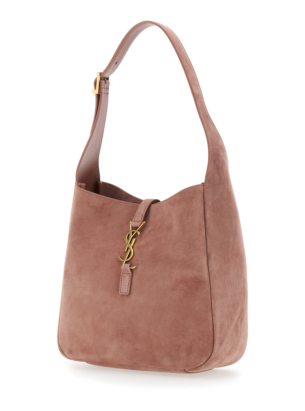 Saint Laurent Women 'Le 5 À 7' Pink Shoulder Bag With Hook Closure With Cassandre In Soft Leather Woman