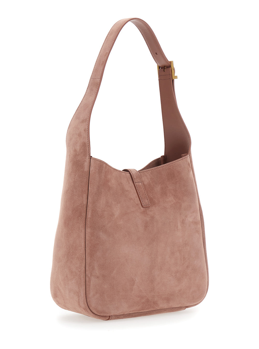 Saint Laurent Women 'Le 5 À 7' Pink Shoulder Bag With Hook Closure With Cassandre In Soft Leather Woman