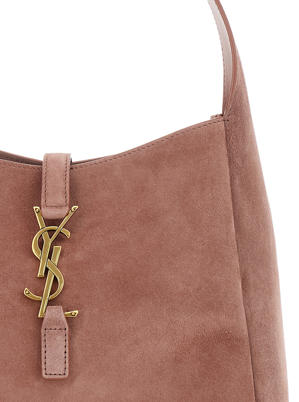 Saint Laurent Women 'Le 5 À 7' Pink Shoulder Bag With Hook Closure With Cassandre In Soft Leather Woman