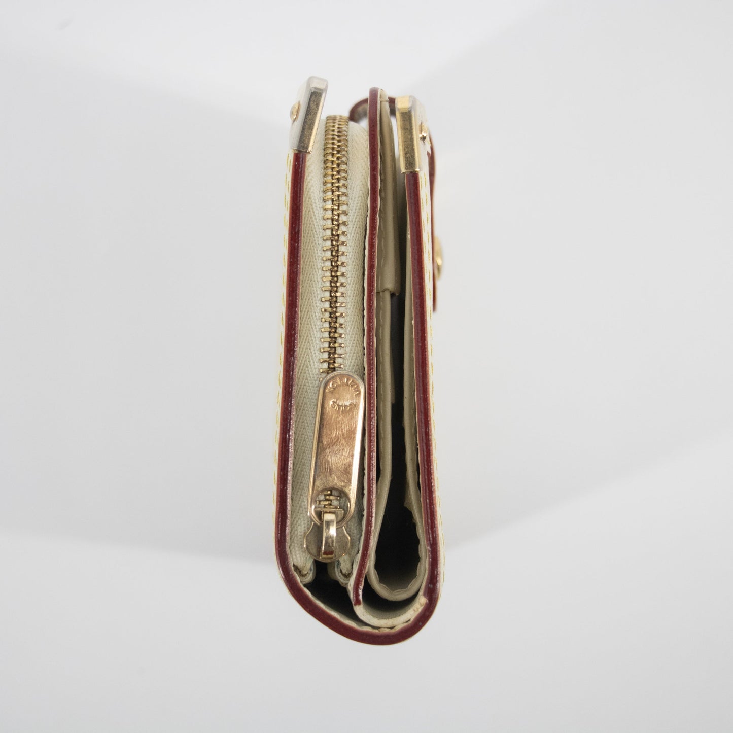 Louis Vuitton Ivory Suhali Compact Zippy Wallet #2055