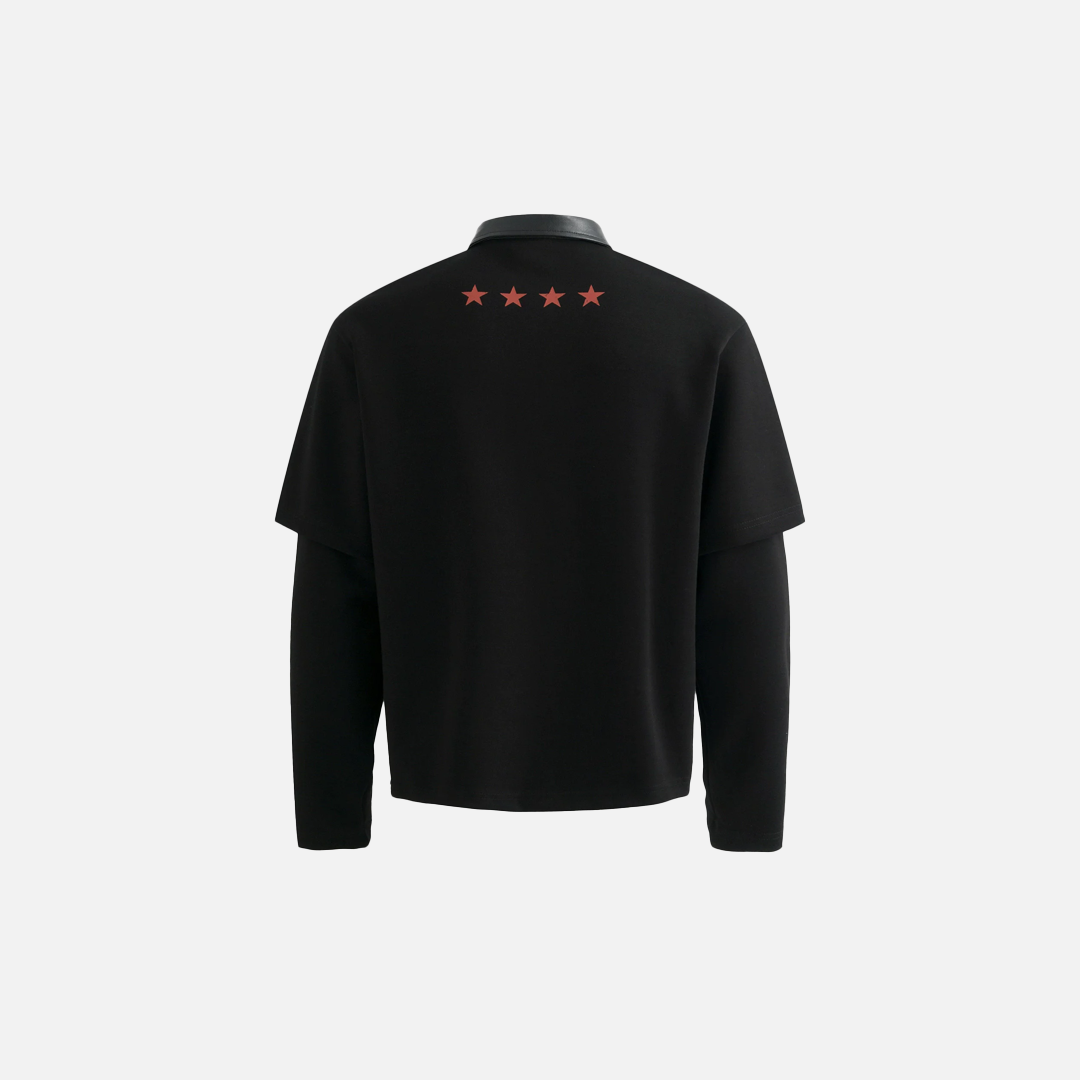 Stylish Trendy American Sports Polo Long Sleeve T-Shirt - Luxuryurbanwear