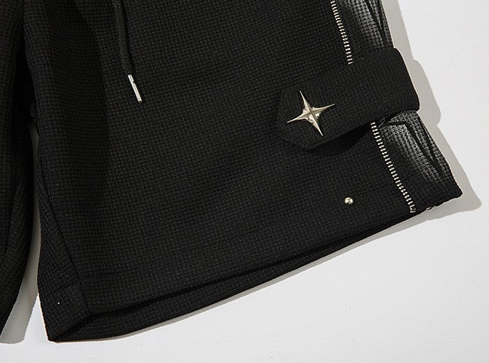 Star | Zip Up Shorts - Luxuryurbanwear