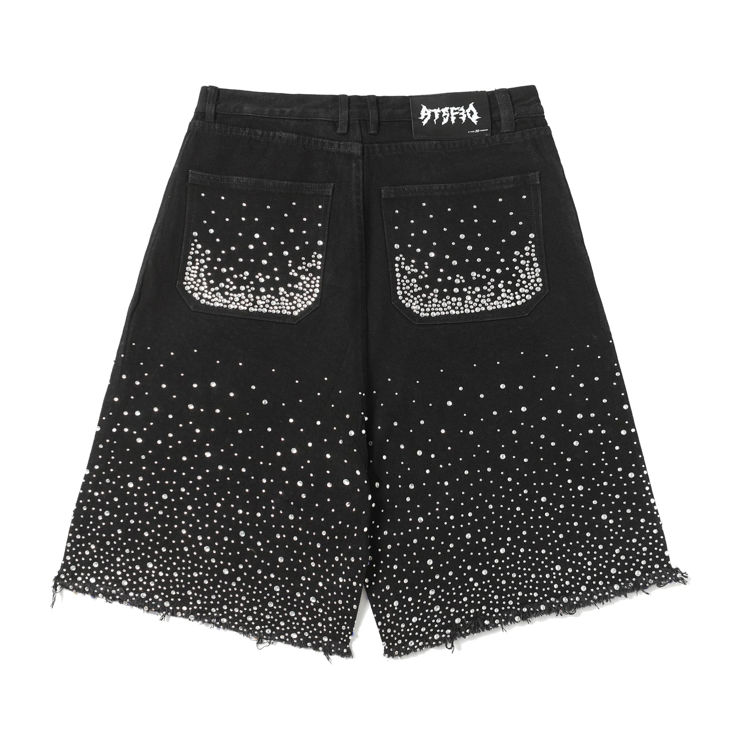 Rhinestone | Denim Shorts - Luxuryurbanwear