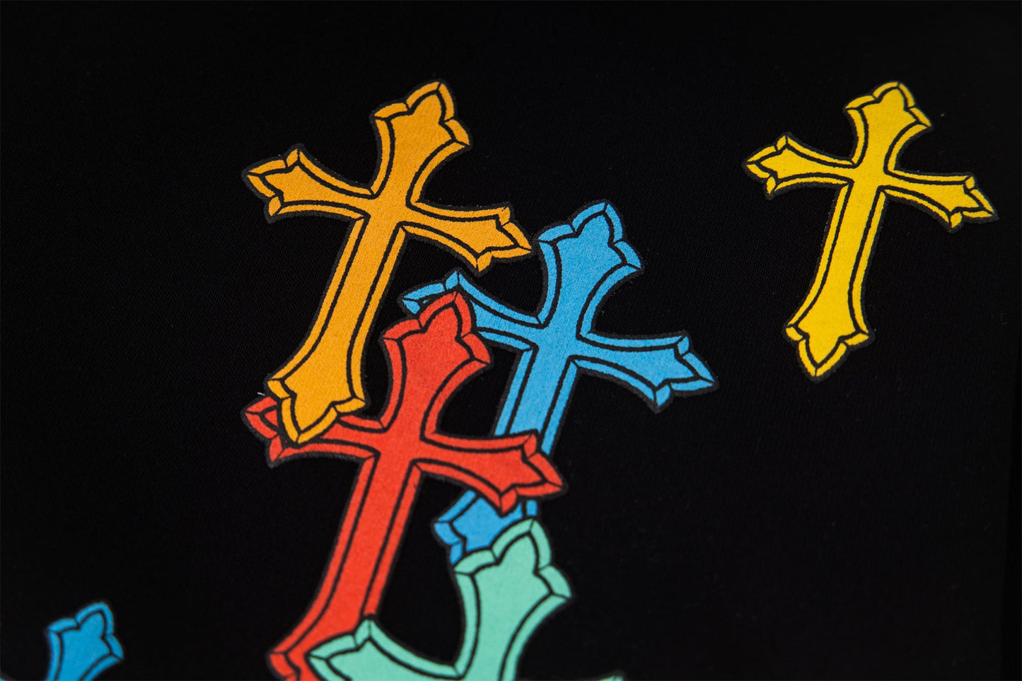 Colorful Cross Patch | Zip-Up Hoodie - Luxuryurbanwear