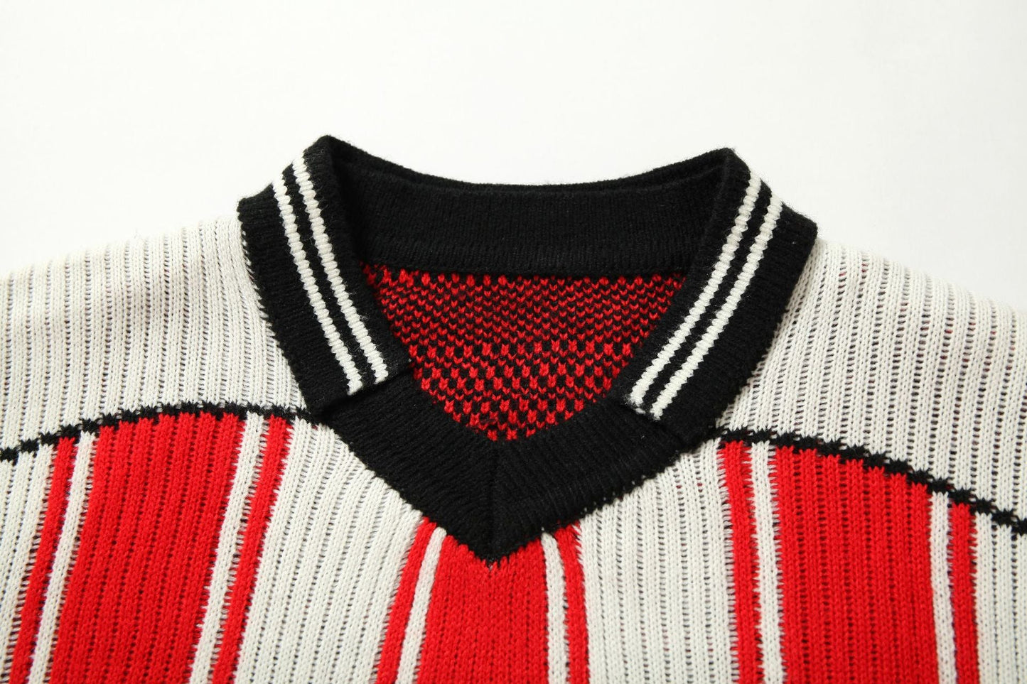 Varsity Stripe Knit | Jersey Tee - Luxuryurbanwear