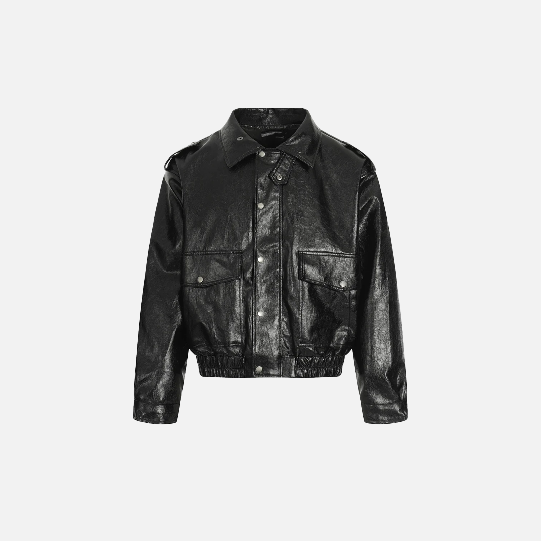 Durable Casual Motorcycle PU Leather Jacket - Luxuryurbanwear