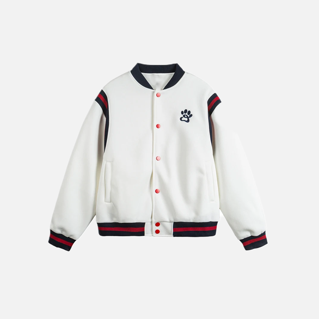 Cute Stadium Award Embroid Bomber Varsity Jacket - Luxuryurbanwear