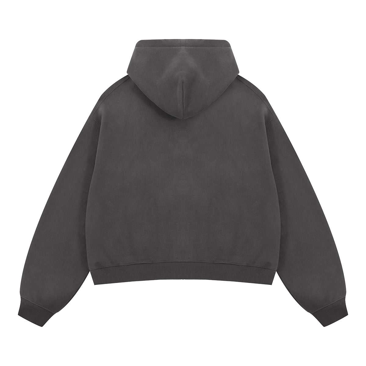 Boxy Zip-Up Hoodie - Luxurystreetwear
