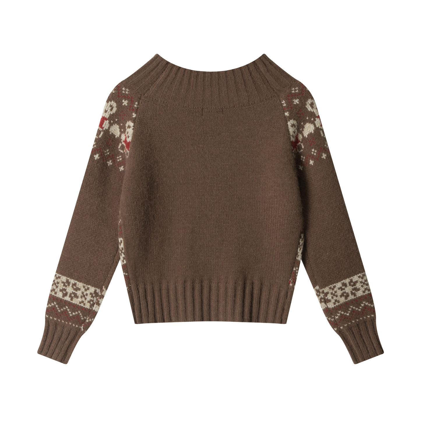 Kitten Knit | Fair Isle Cropped Sweater - Luxuryurbanwear