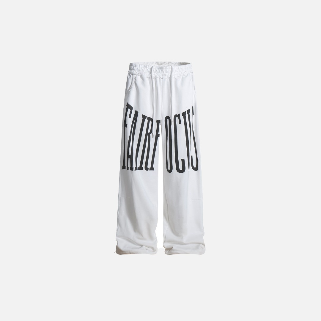 Y2K Men Bold Letter Print Casual Sweatpants - Luxuryurbanwear
