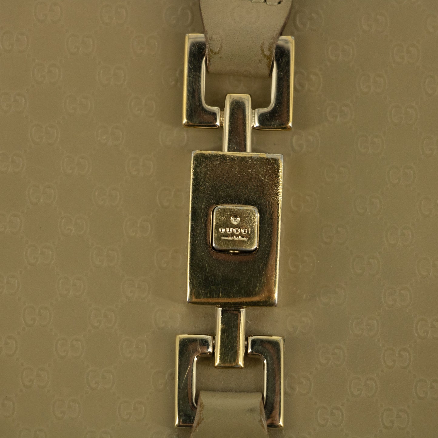Gucci Beige Jackie Micro Guccisima Leather Compact Wallet #2390
