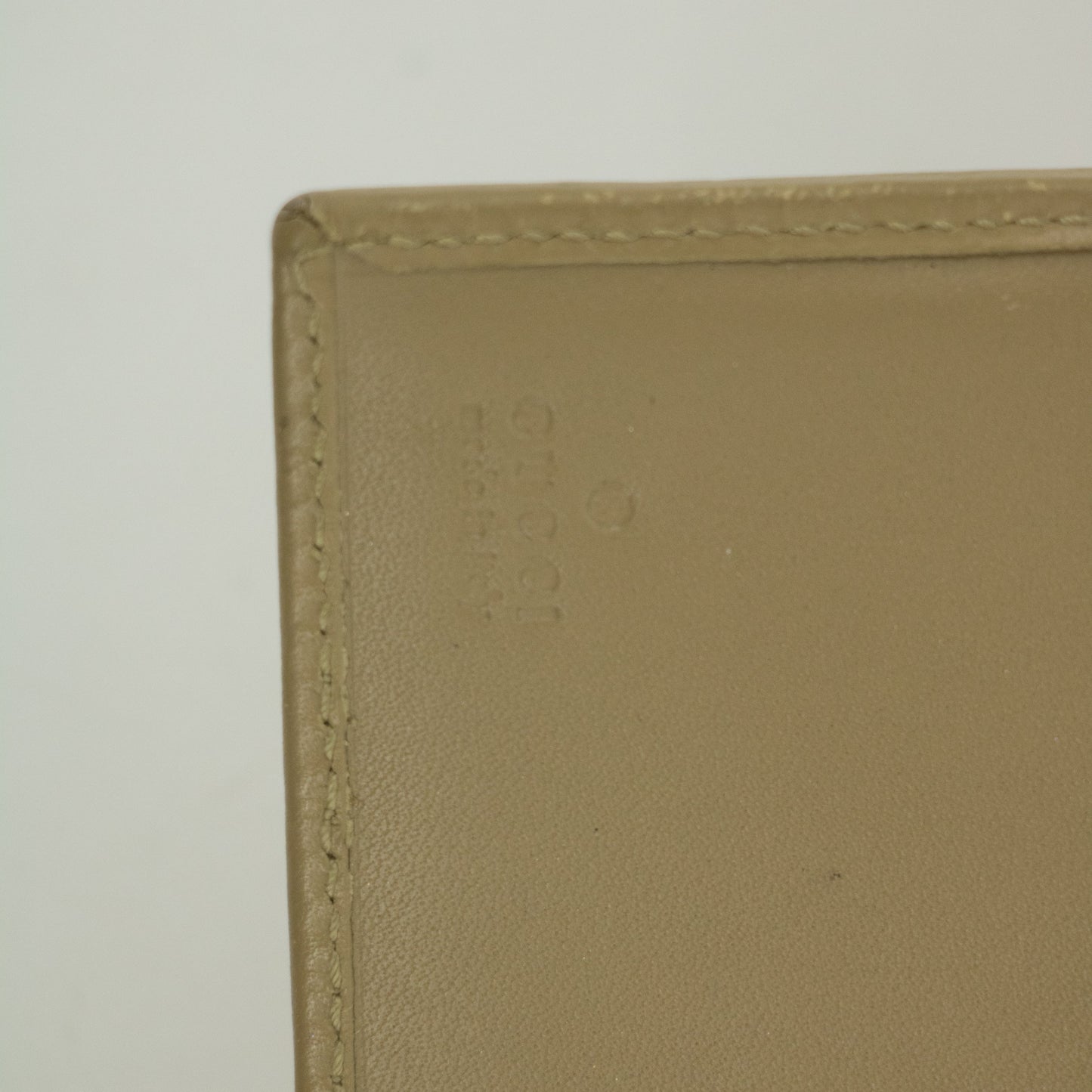 Gucci Beige Jackie Micro Guccisima Leather Compact Wallet #2390