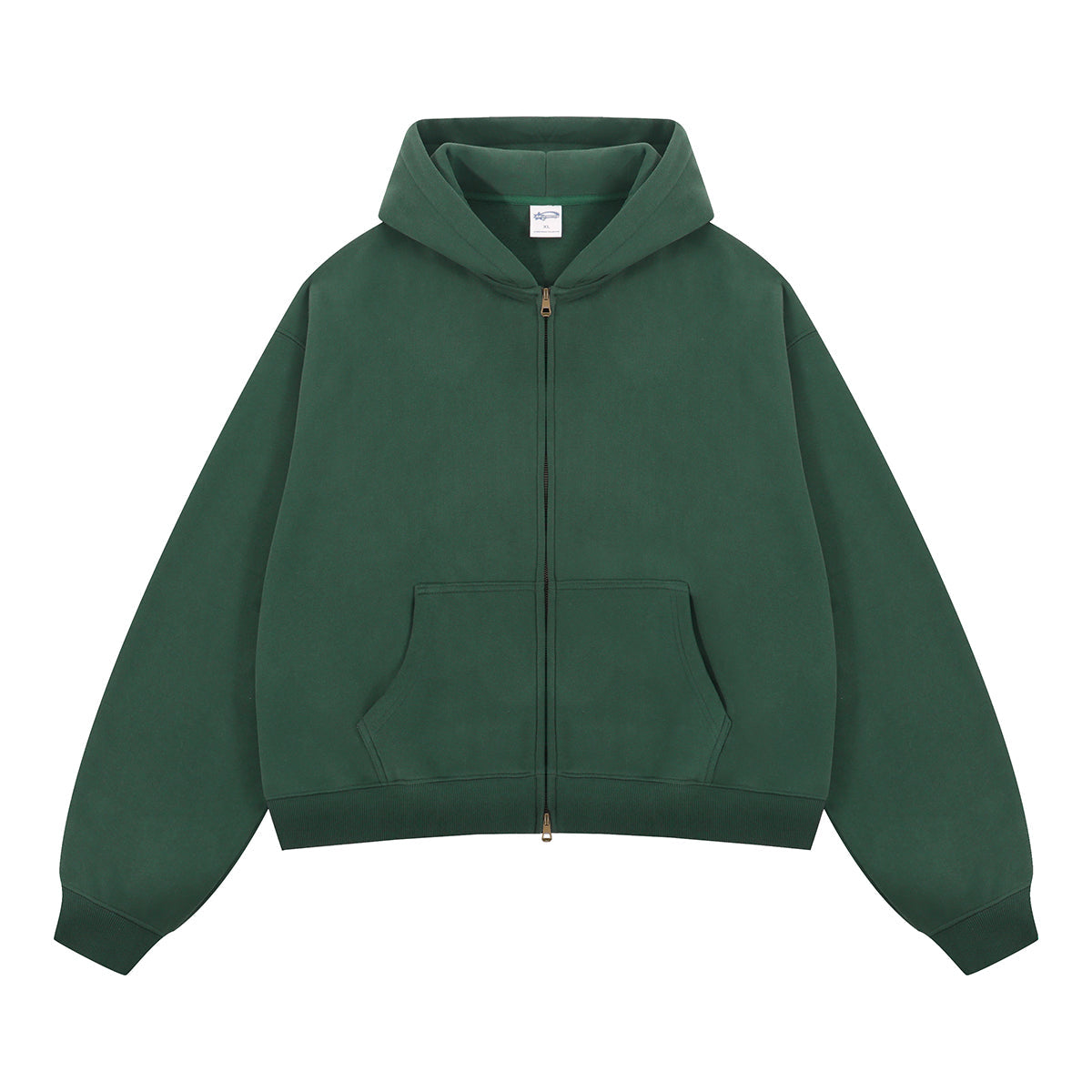 Boxy Zip-Up Hoodie - Luxurystreetwear