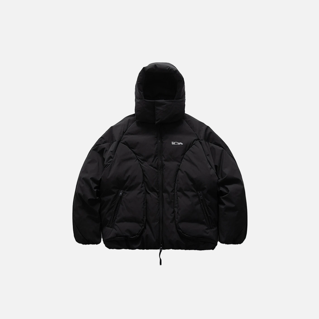 Y2K Winter Solid Loose Hooded Parkas Puffer Jacket - Luxuryurbanwear