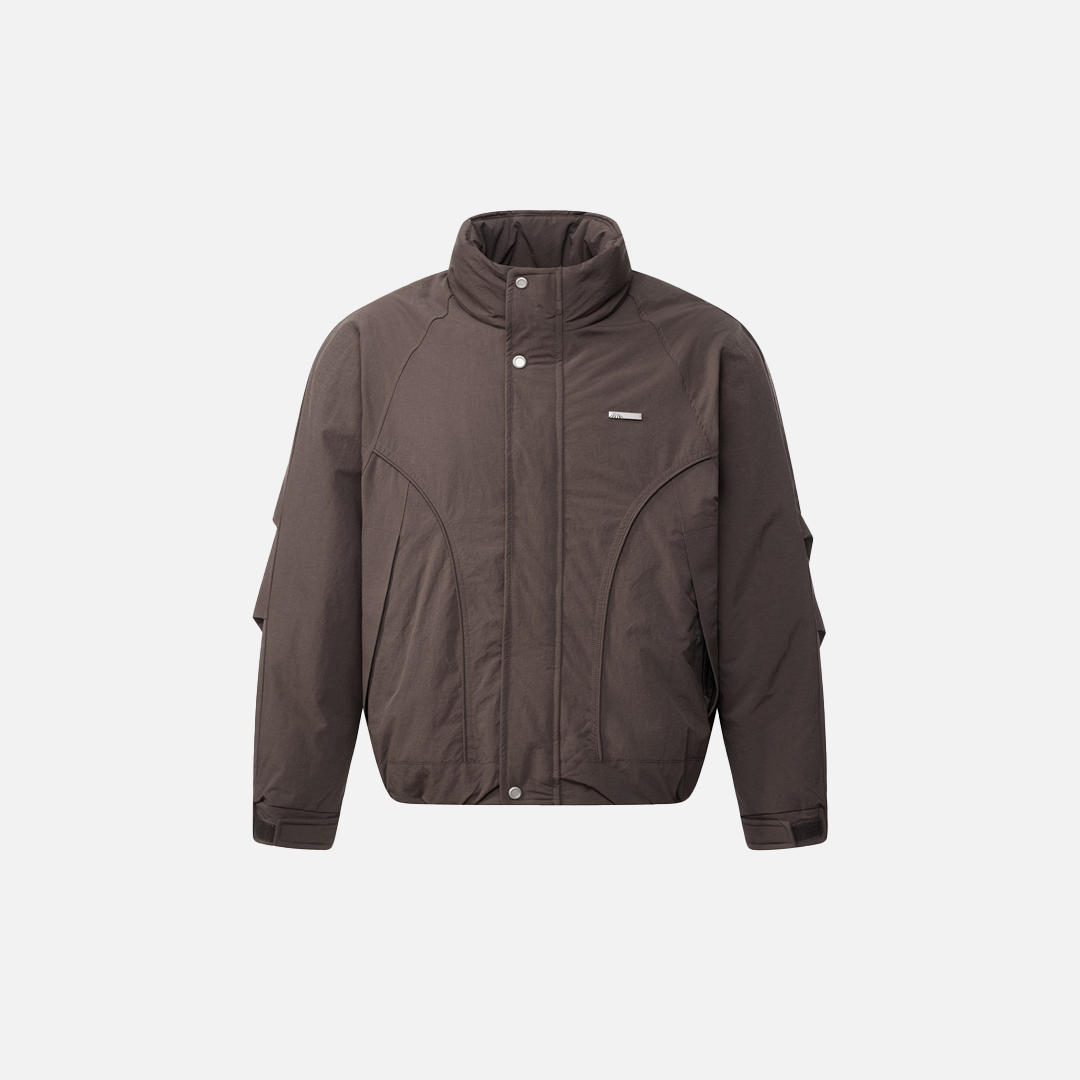 European Style Vertical Collar Tooling Jacket - Luxuryurbanwear