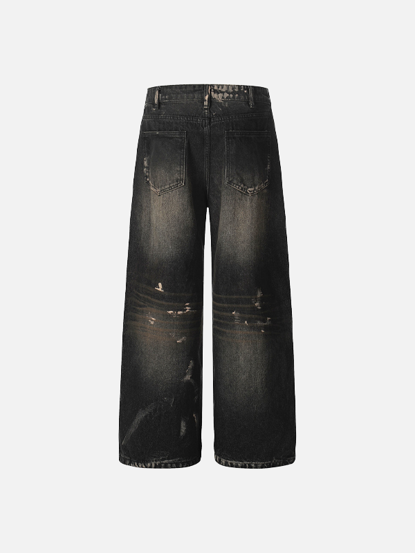 Streetwear Casual Distressed Denim Jeans - Luxuryurbanwear