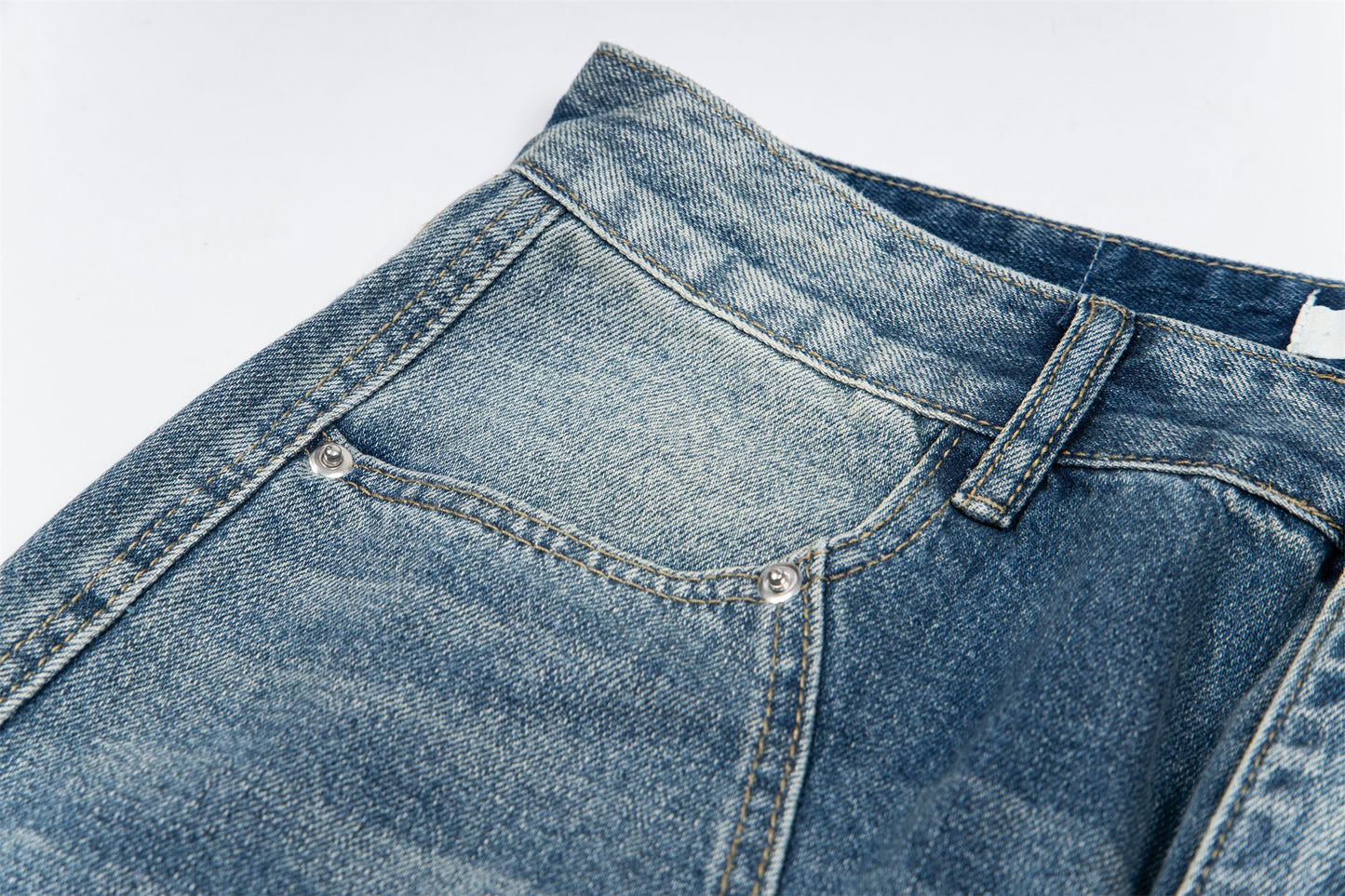 Heavy Bleached | Demin Jeans - Luxuryurbanwear