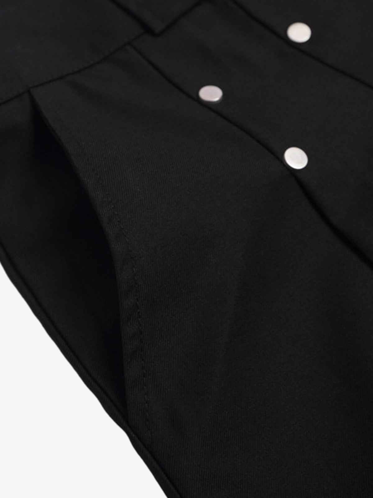 Pleated Design Pendant Decoration Baggy Shorts - 2482