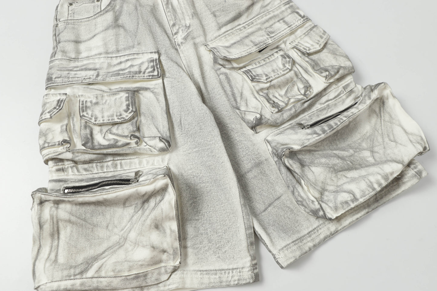 Multi-Pocket | Washed Cargo Shorts - Luxuryurbanwear