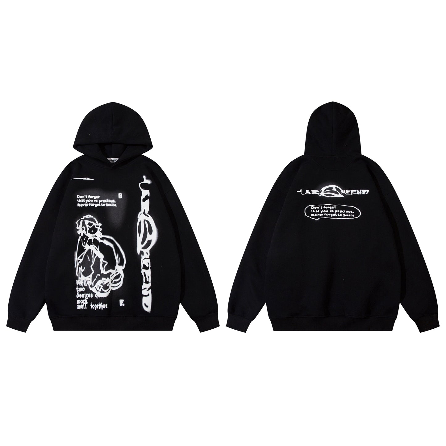 Anime Print | Oversized Hoodie - Luxuryurbanwear
