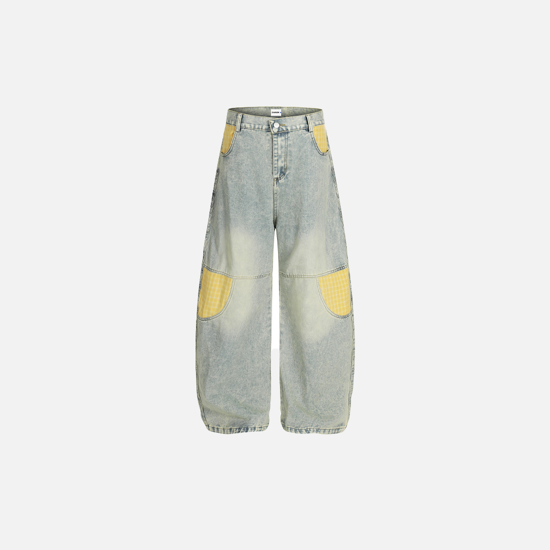 Y2K Flattering Washed Denim Wide Leg Jeans - Luxuryurbanwear