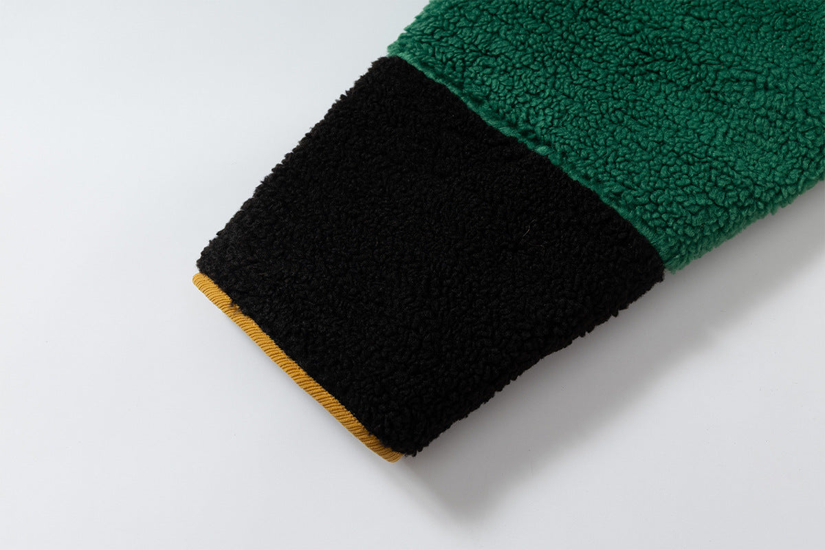 Color Blocking | Panel Fleece Coat - Luxuryurbanwear