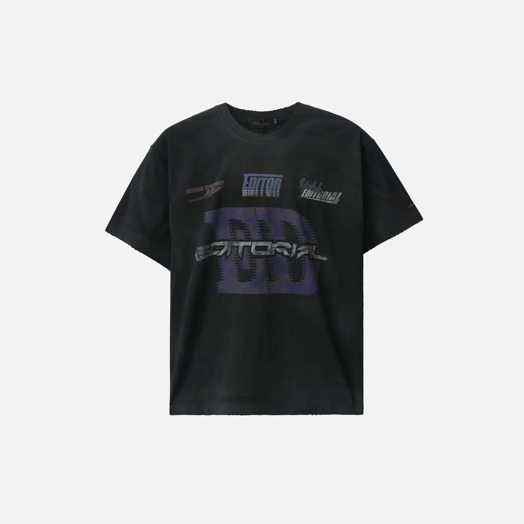 Streetwear Vintage Letter Print Crew Neck T-Shirt - Luxuryurbanwear