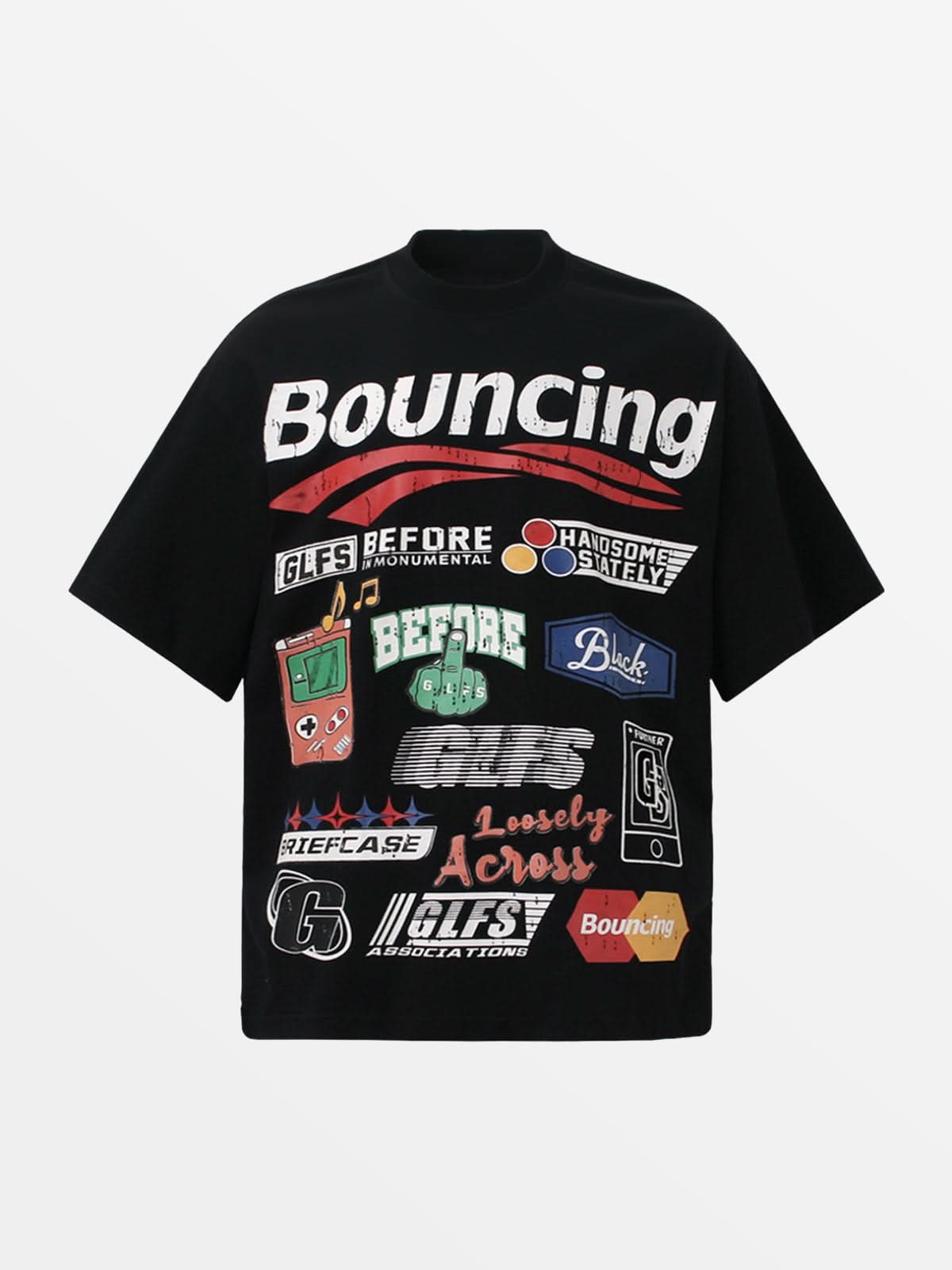 LUW "Bouncing" Graphic Tee - Luxury Heavyweight Kinetic Streetwear T-Shirt