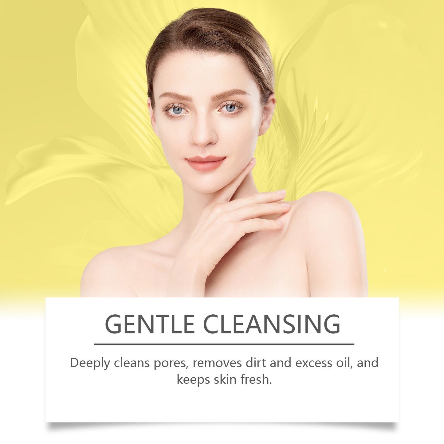 OUHOE Turmeric Cleansing Pad Gently Cleanses Facial Skin, Brightening And Moisturizing Refreshing Skin Care Cleansing Pad