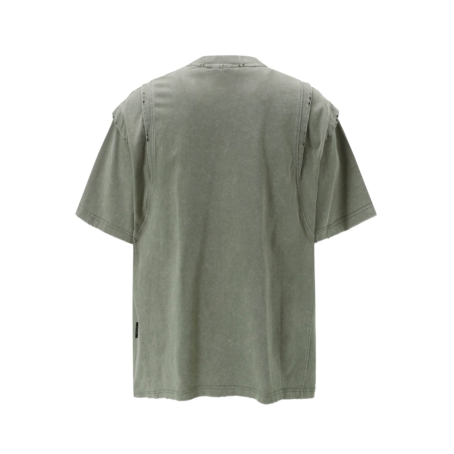 Layered Stitching | Washed T-Shirt - Luxuryurbanwear