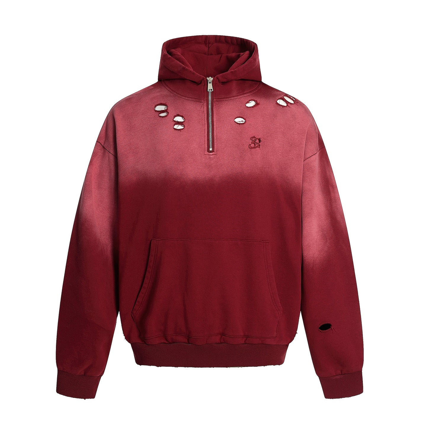 Distressed | Dip-Dye Hoodie - Luxuryurbanwear