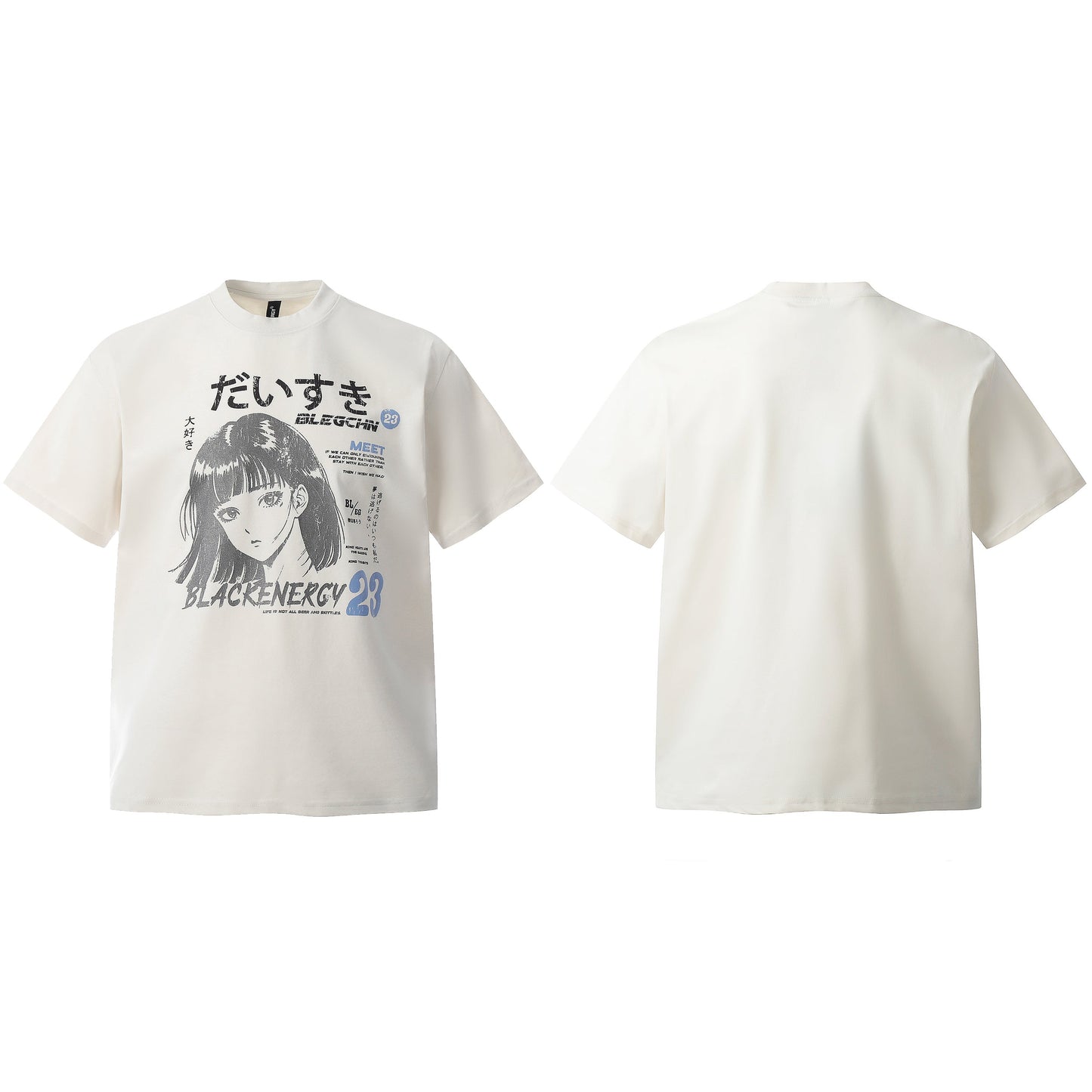 Anime Girl | Oversized T-shirt - Luxuryurbanwear