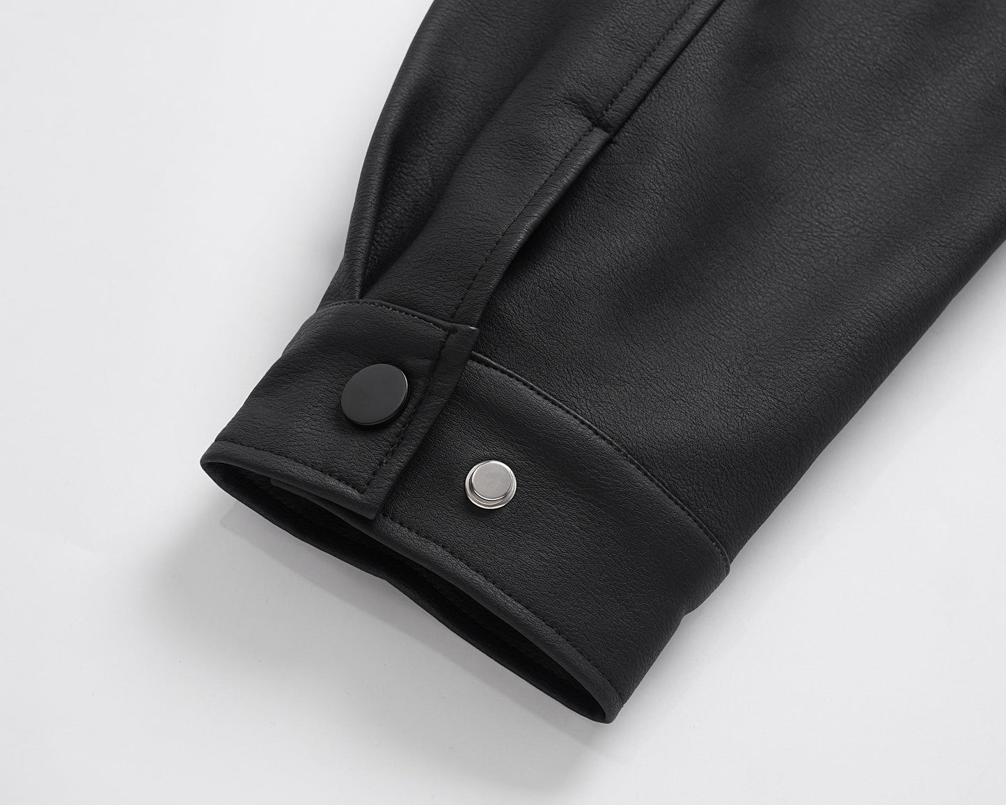Black Essential | Faux Leather Jacket - Luxuryurbanwear