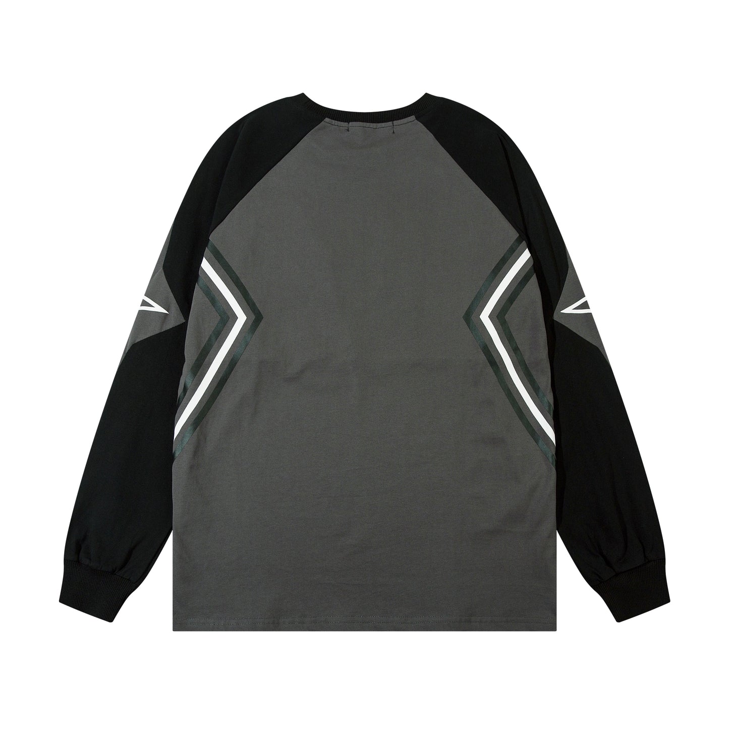 Star Panel Contrast | Patchwork Sweatshirt - Luxuryurbanwear