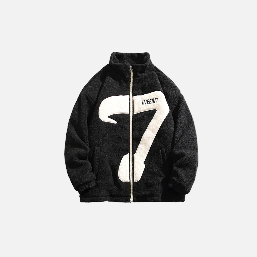 Plush Velvet Embroidered Furr Puffer Jacket - Luxuryurbanwear
