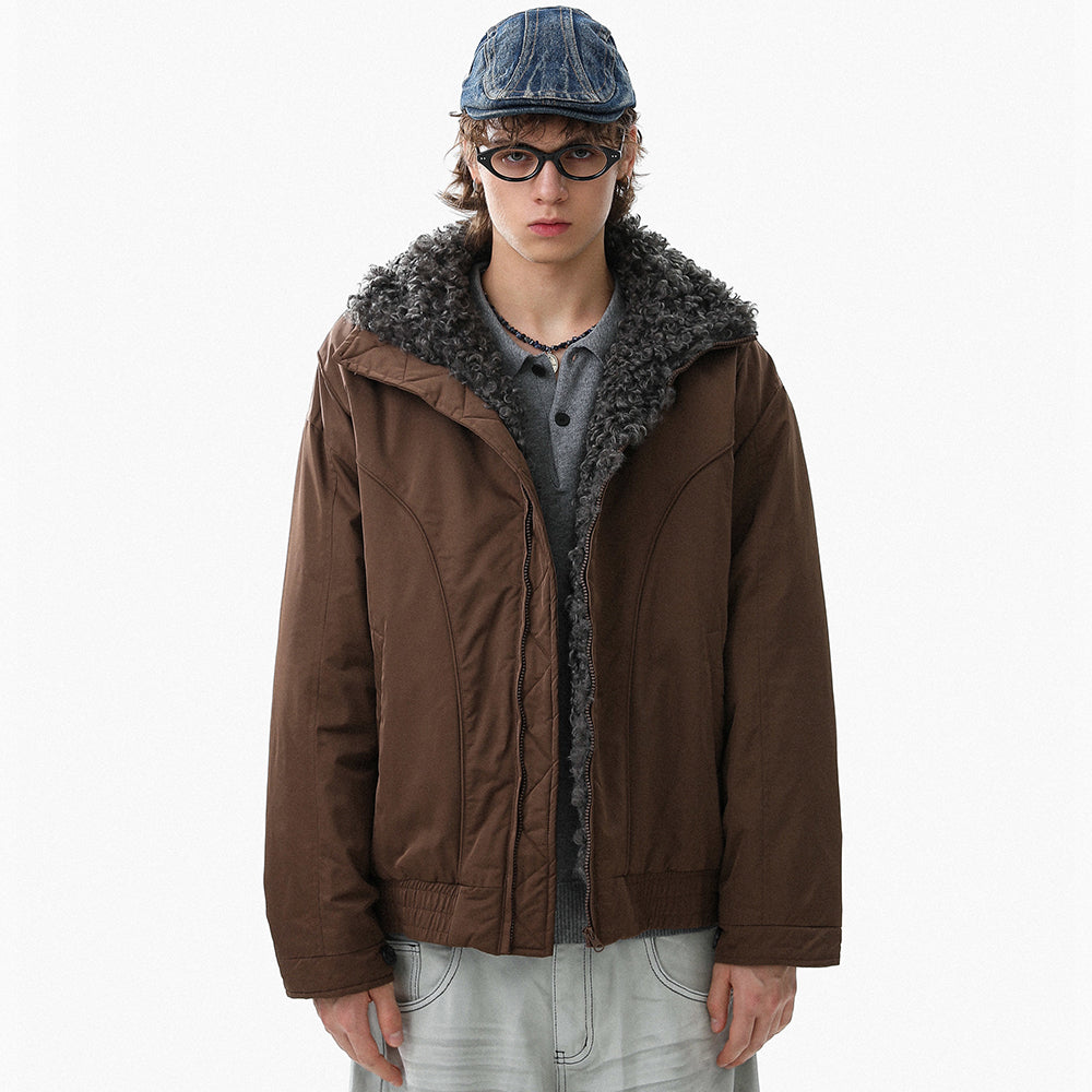 Fleece-Lined | Stand Collar Jacket - Luxuryurbanwear