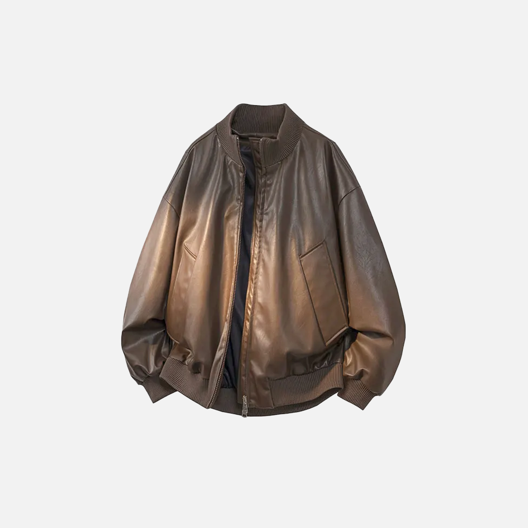Handsome High End Retro Leather Jacket - Luxuryurbanwear
