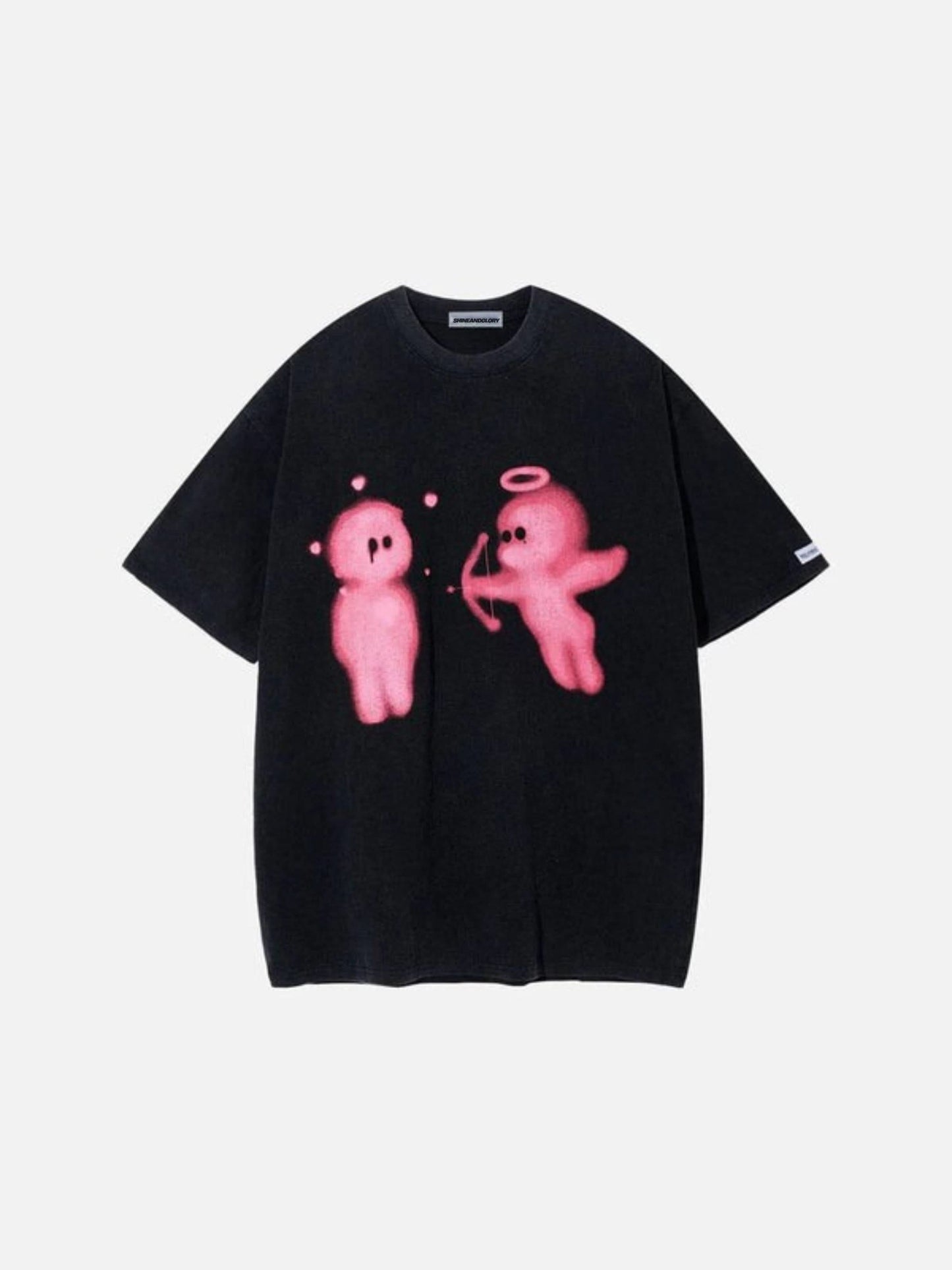 LUW "Cupilove" Graphic Tee - Luxury Heavyweight Romantic Streetwear T-Shirt