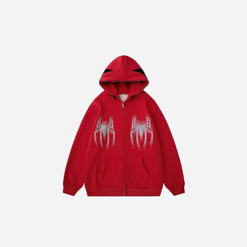 Zip Up Hoodie Gothic Web