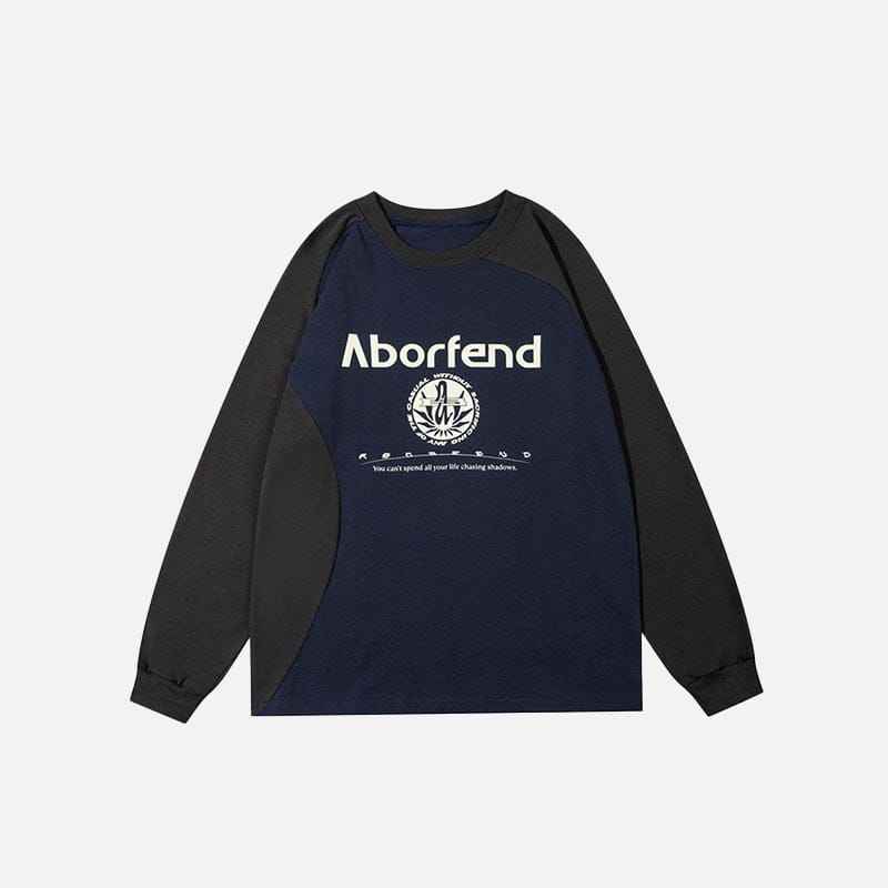 Sweat Patchwork Splicing