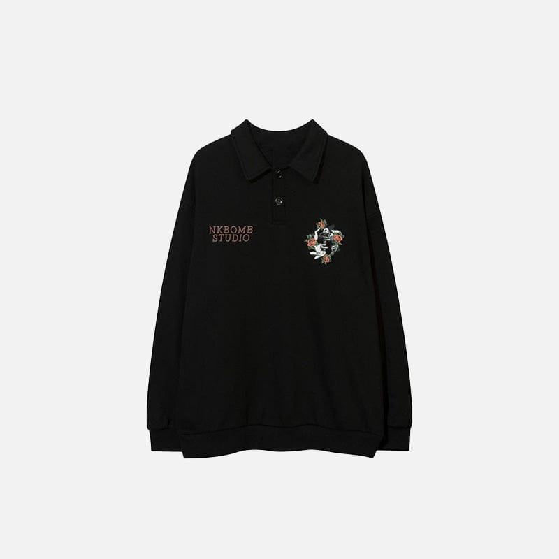 Sweat Polo Shirt Rose