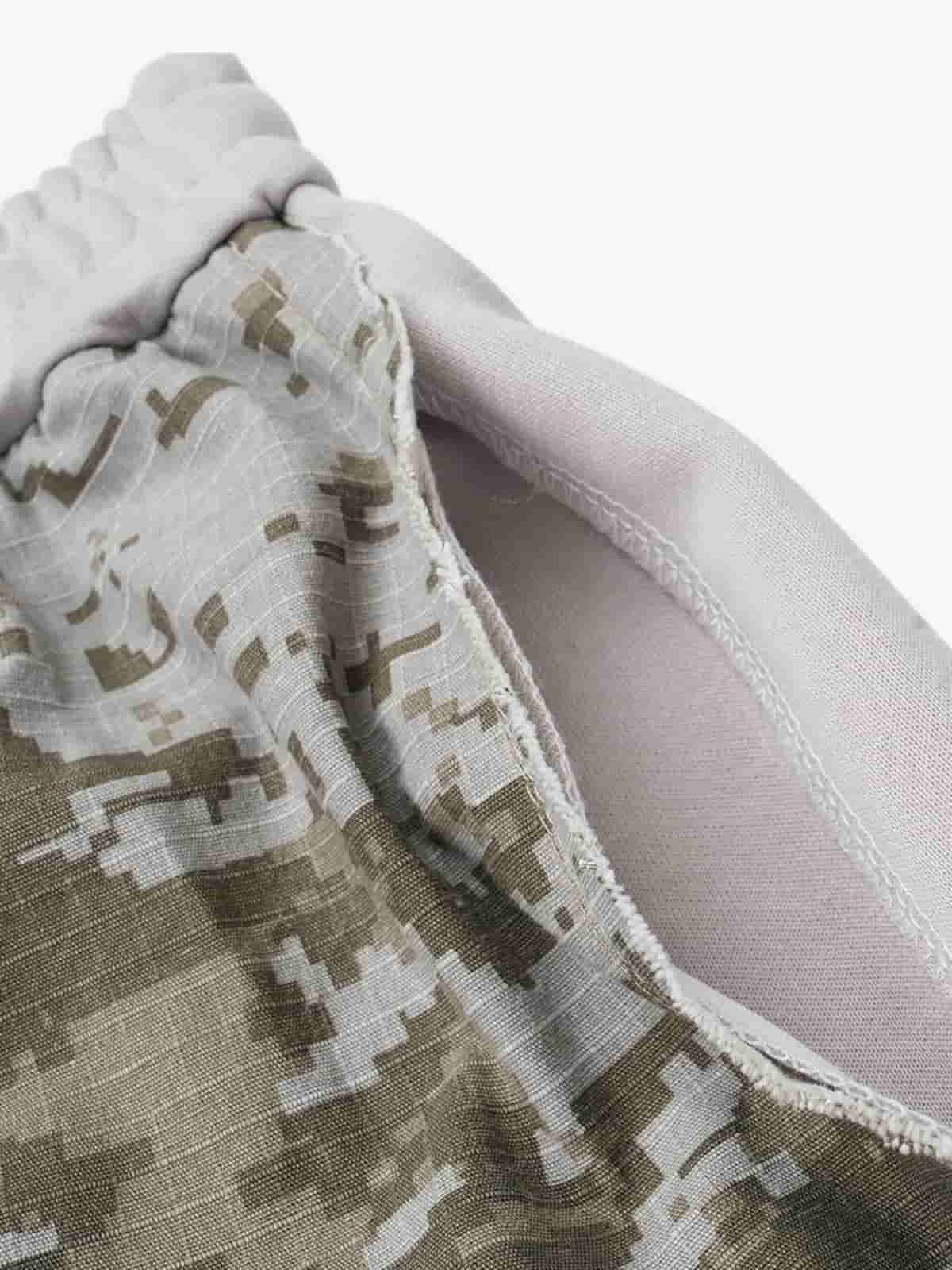 Retro Camouflage Star Patch Colorblock Casual Pants - Luxuryurbanwear