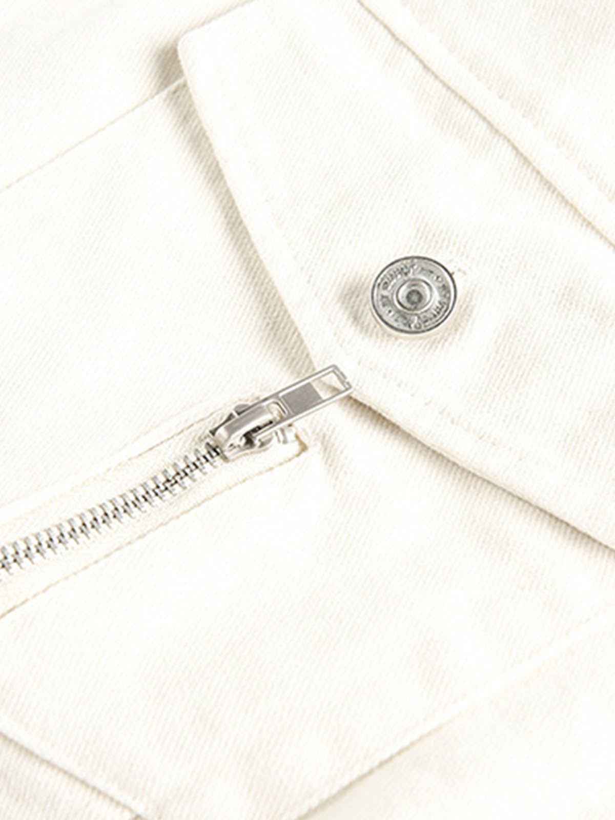 Structured Utility Stand Collar Zip Up Jacket
