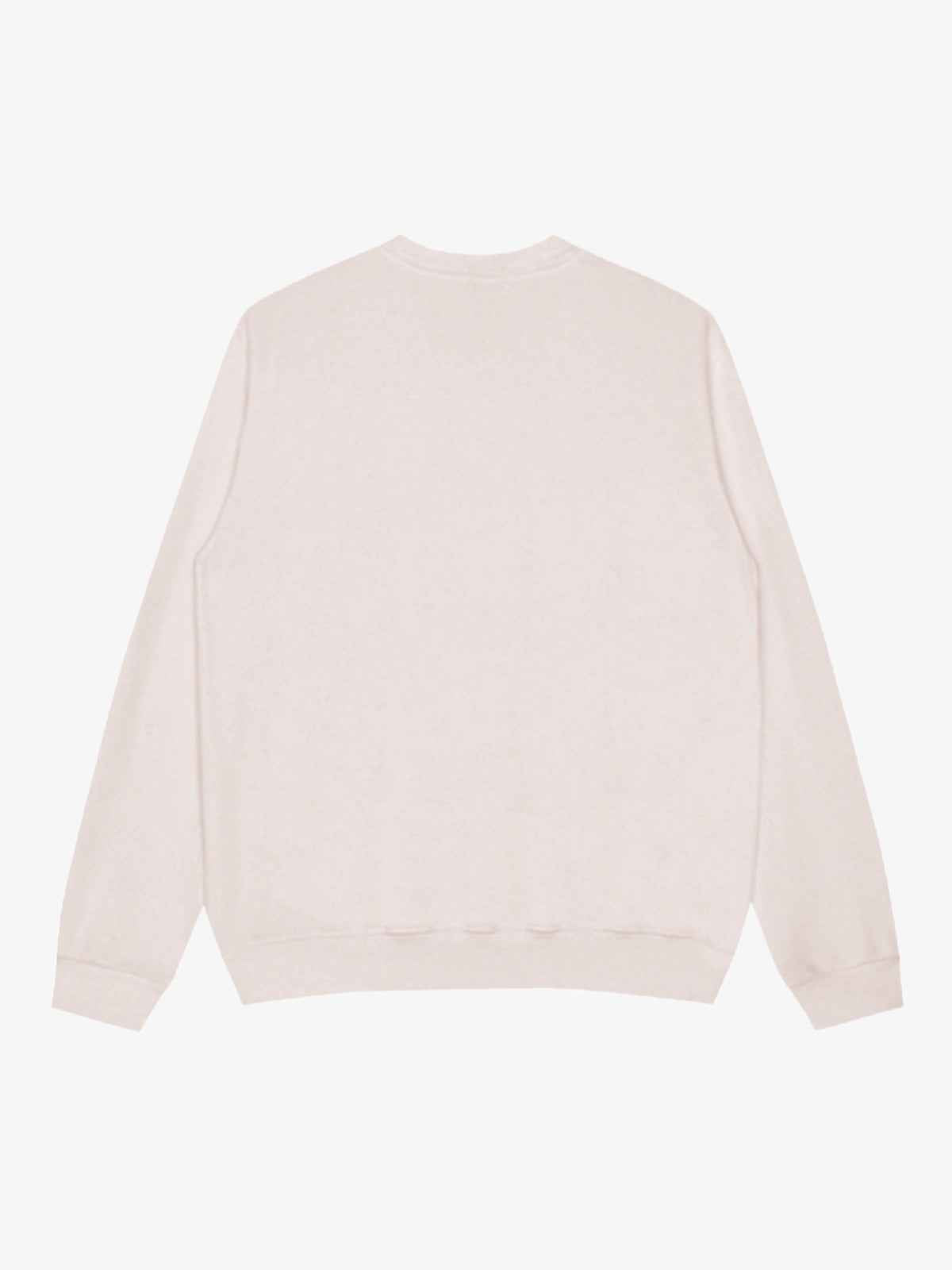 Street Contrast Design Slogan Print Round Neck Sweatshirt