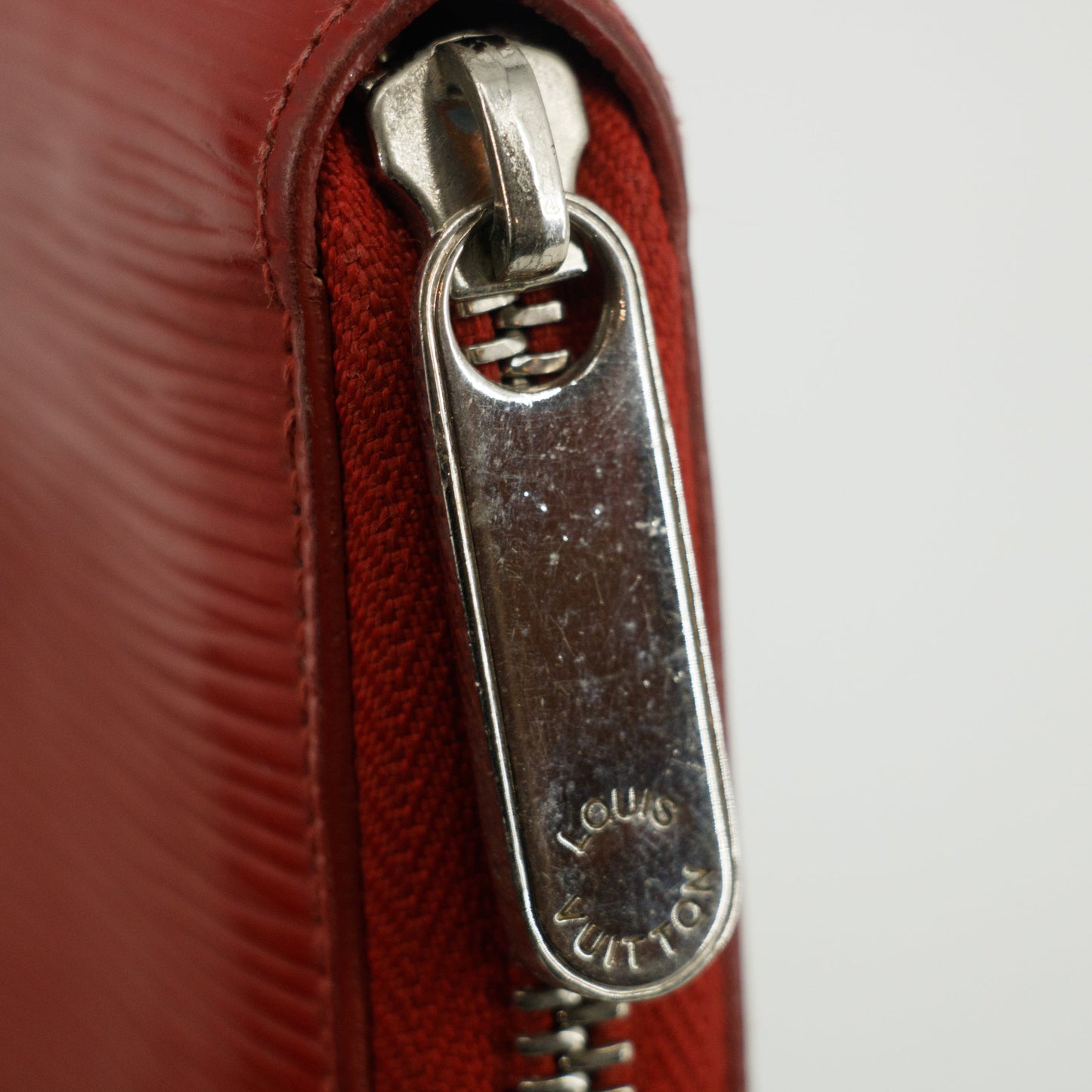 Louis Vuitton Red Epi Zippy Long Wallet #3120