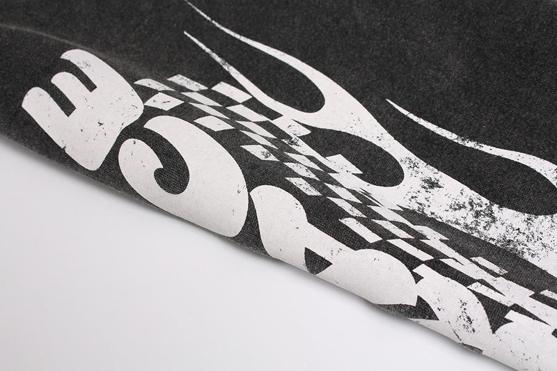 Washed Racing | Zip Up Hoodie - Luxuryurbanwear